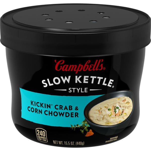 Soup, Broth & Bouillon Campbell's Kickin' Crab & Corn Chowder hero