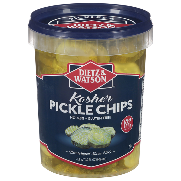 Deli Dips, Spreads, Snacks Dietz & Watson Pickle Chips, Kosher hero