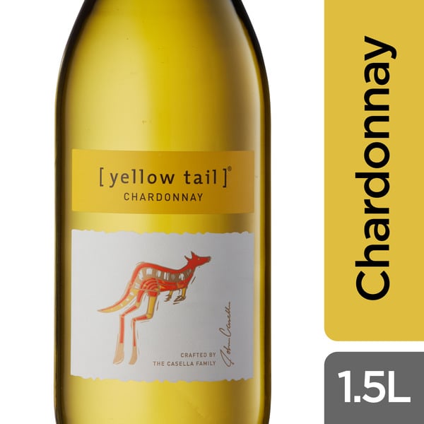 White [yellow tail] Chardonnay hero