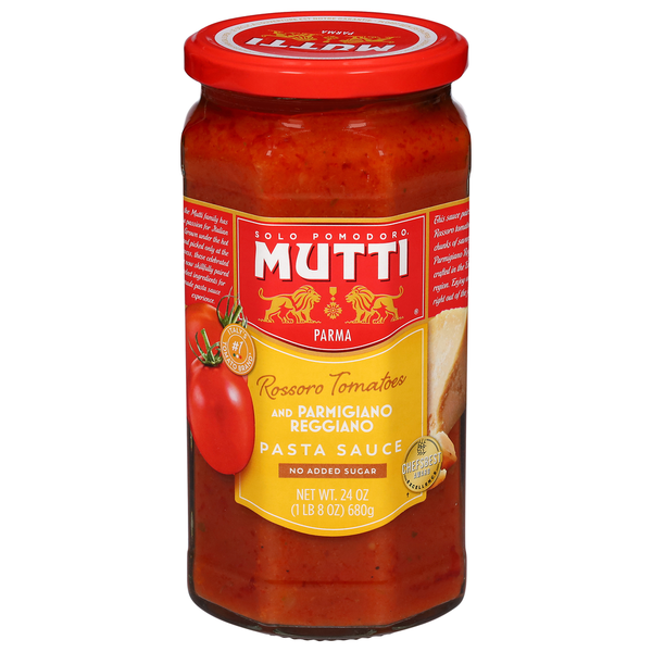 Pasta Sauce Mutti Pasta Sauce, No Added Sugar, Rossoro Tomatoes and Parmigiano Reggiano hero