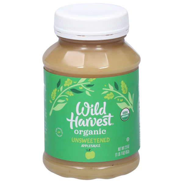 Canned Fruit & Applesauce Wild Harvest Applesauce, Organic, Unsweetened hero