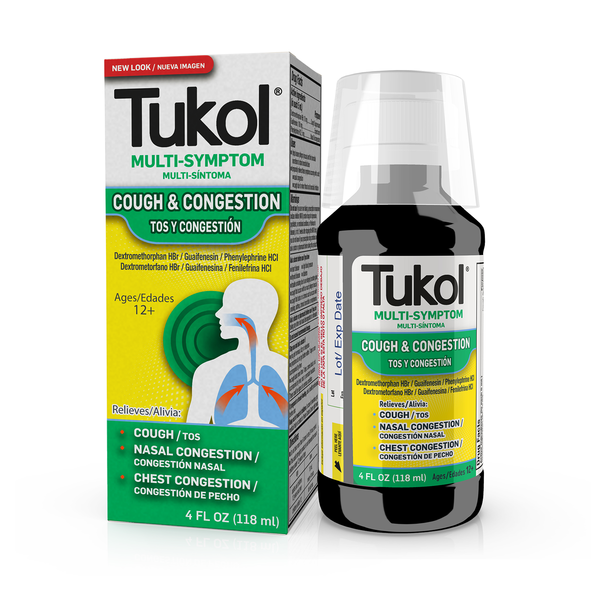 Cold, Flu & Allergy Tukol Multi-Symptom Cough & Congestion Relief for Adults hero