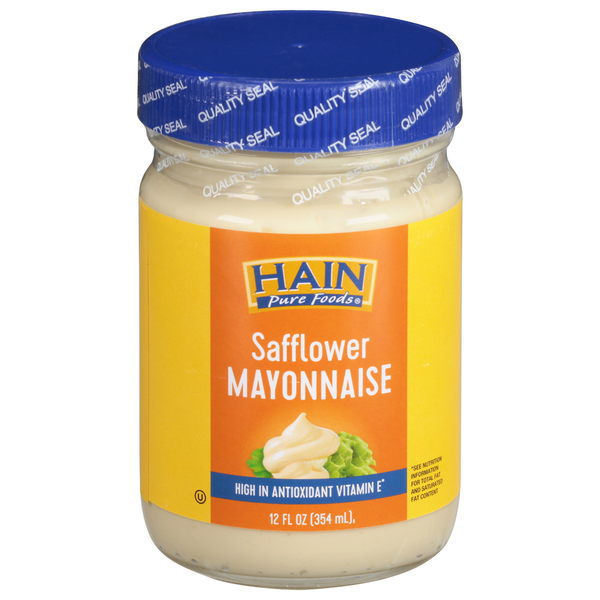 Condiments Hain Pure Foods Mayonnaise, Safflower hero