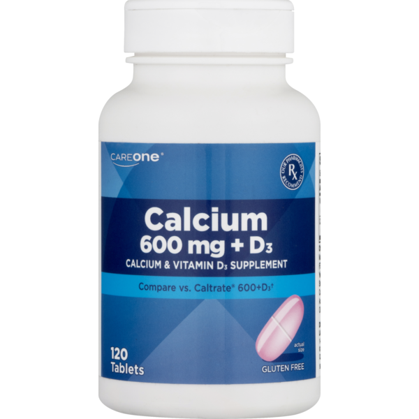 Vitamins & Supplements CareOne Calcium 600mg +D3 Tablets hero