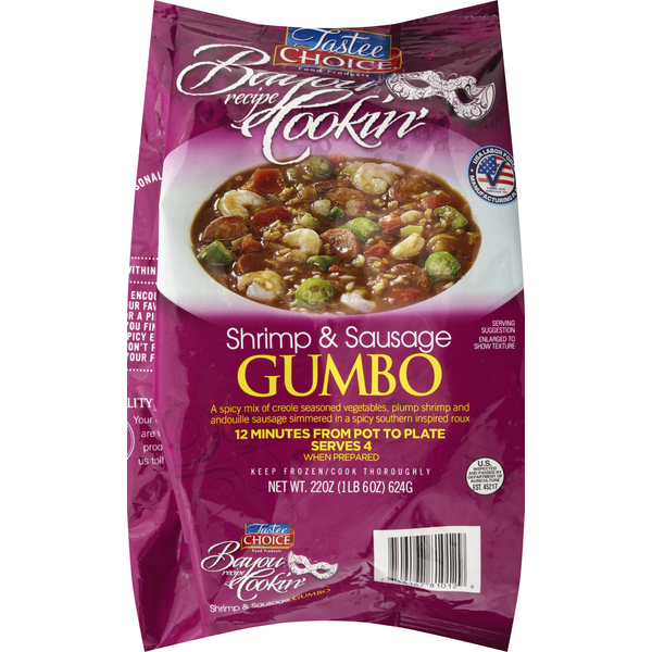 Prepared Meals Tastee Choice Gumbo, Shrimp & Sausage hero