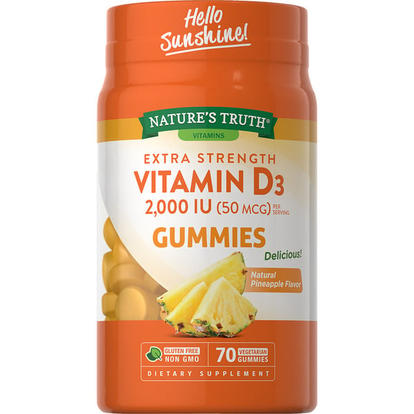 Vitamins & Supplements Nature's Truth Vitamin D3, 2000 IU, Gummies hero