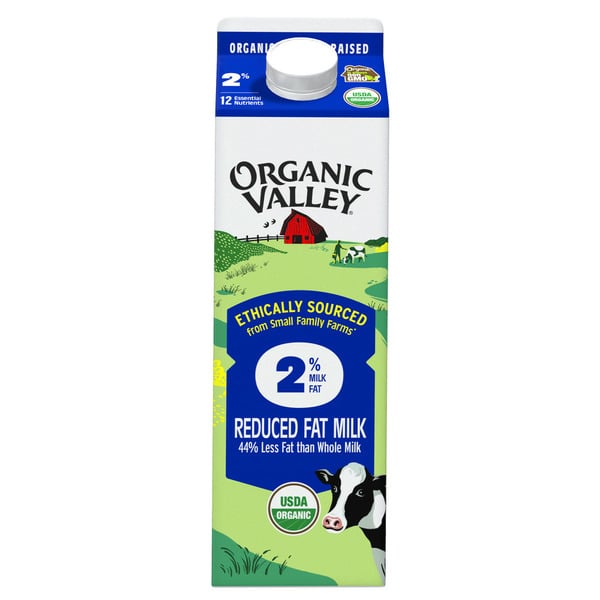 Milk Organic Valley 2% Reduced Fat Milk hero