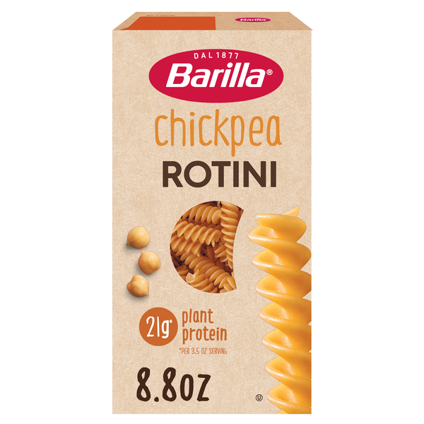 Dry Pasta Barilla Chickpea Rotini Pasta - Vegan, Gluten Free, Non GMO & Kosher - Plant Based hero