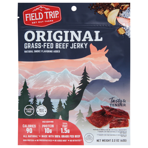 Popcorn & Jerky Field Trip Beef Jerky, Original, Grass-Fed hero