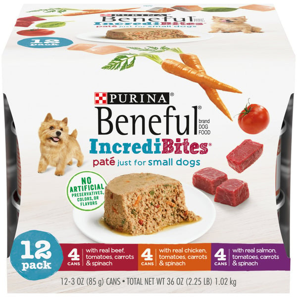 Dog Food & Care Purina Beneful Small Breed Wet Dog Food , IncrediBites Pate hero