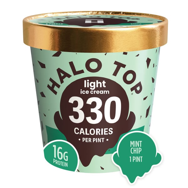 Ice Cream & Ice Halo Top Mint Chip hero