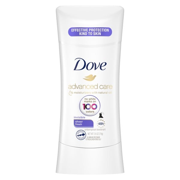 Deodorant Dove Antiperspirant Deodorant Stick Sheer Fresh hero