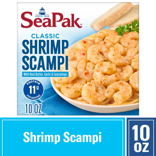 SeaPak Shrimp Scampi in a Blend of Real Butter, Garlic, and Seasonings hero