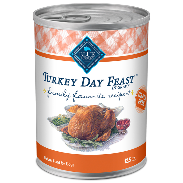 Dog Food & Care Blue Buffalo Family Favorites Natural Adult Wet Dog Food, Turkey Day Feast hero