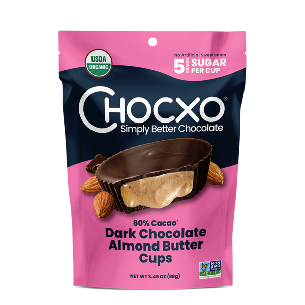 Candy & Chocolate ChocXO Organic, Almond Butter Cups hero