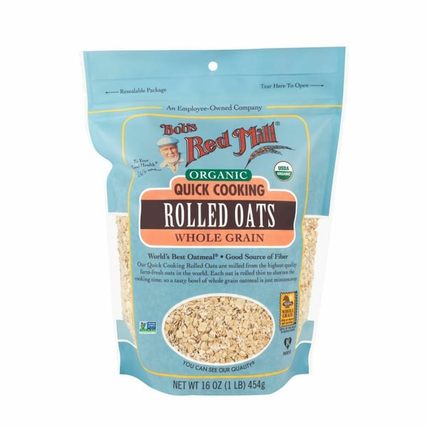 Bulk Grains, Rice & Dried Beans Bob's Red Mill Rolled Oats, Quick Cooking, Organic hero