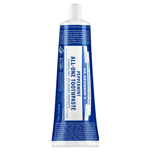 Mushrooms, Herbs & Tinctures Dr. Bronner's Peppermint, All-One Toothpaste hero