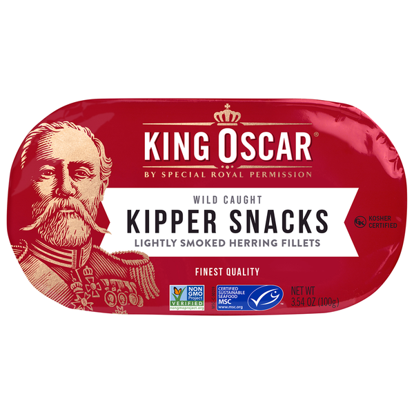 Canned Meat, Seafood & Beans King Oscar Kipper Snacks, Wild Caught hero