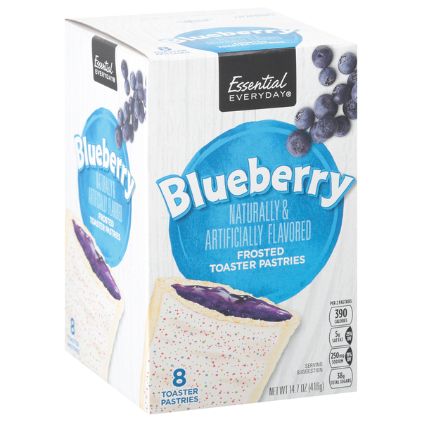 Cookies & Cakes Essential Everyday Toaster Pastries, Blueberry, Frosted hero