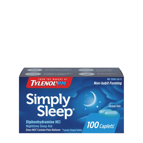 Stress & Sleep Aids TYLENOL Non-Habit Forming Nighttime Sleep Aid Caplets hero