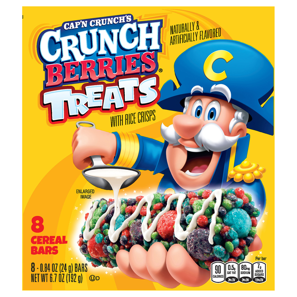 Breakfast Bars & Pastries Cap'N Crunch Treats, Crunch Berries - Pack hero