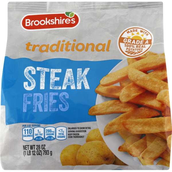 Frozen Meals Brookshire's Steak Fries, Traditional hero