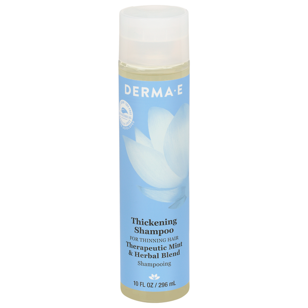 Hair Care DERMA E Thickening Shampoo, Therapeutic Mint & Herbal Blend hero