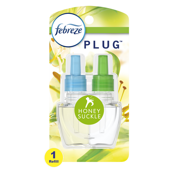 Air Fresheners & Candles Febreze Odor-Eliminating Fade Defy PLUG Air Freshener Honeysuckle, Oil Refill hero