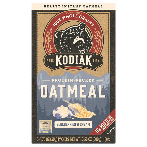 Cereal Kodiak Oatmeal, Blueberries & Cream hero