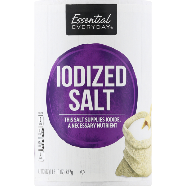 Spices & Seasonings Essential Everyday Salt, Iodized hero