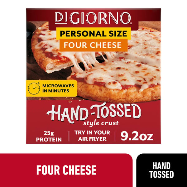 Frozen Pizza DiGiorno Small Four Cheese Traditional Crust Frozen Pizza hero