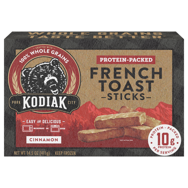 Kodiak French Toast Sticks, Protein-Packed, Cinnamon hero