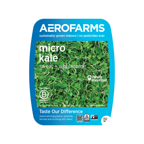 Fresh Vegetables AeroFarms Micro Kale hero