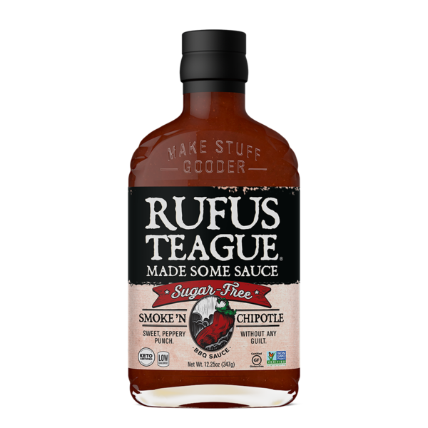 Condiments Rufus Teague Smoke 'N Chipotle, Sugar-Free BBQ Sauce hero