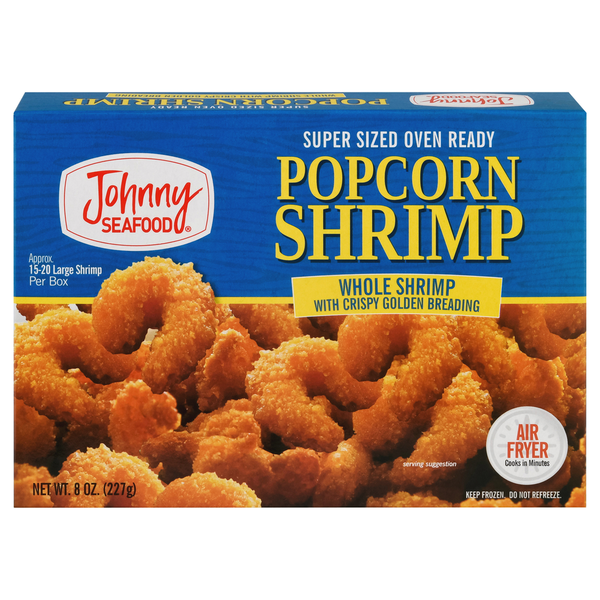 Frozen Appetizers & Sides Johnny Seafood Popcorn Shrimp, Super Sized hero