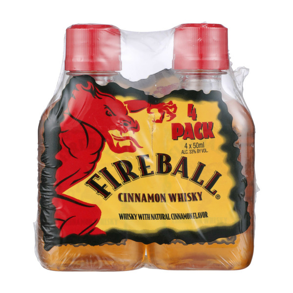 Spirits Fireball Cinnamon Whiskey, Cinnamon Whisky, Liquor, 66 Proof hero