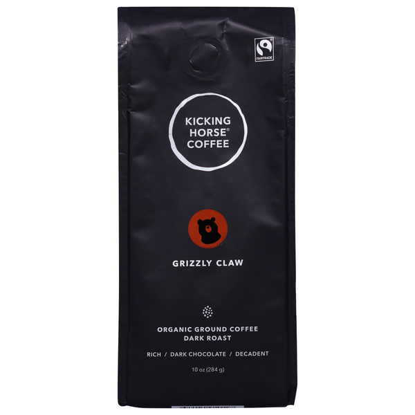 Coffee Kicking Horse Coffee Coffee, Organic, Ground, Dark Roast, Grizzly Claw hero