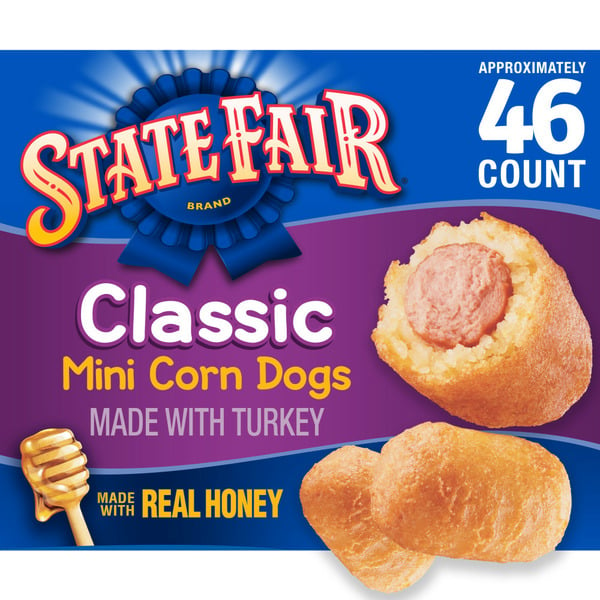 Frozen Appetizers & Sides State Fair Classic Mini Corn Dogs, Frozen hero