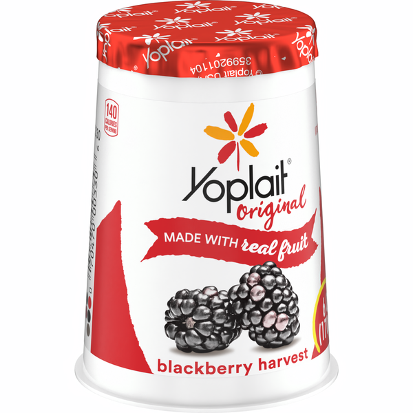 Yogurt Yoplait Original Low Fat Blackberry Harvest Yogurt Cup hero