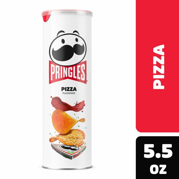 Snacks Pringles Potato Crisps Chips, Lunch Snacks, On-The-Go Snacks, Pizza hero