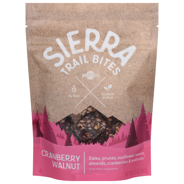 Fruit & Vegetable Snacks Sierra Trail Bites, Cranberry Walnut hero