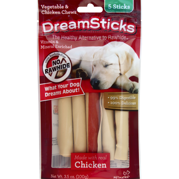 Dog Food & Care DreamBone Chews, Vegetable & Chicken, Dreamsticks hero