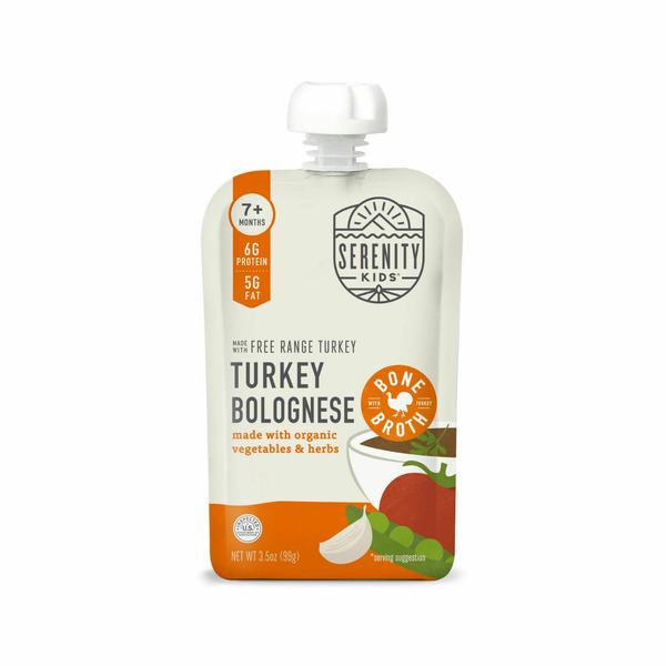 Serenity Kids Turkey Bolognese with Bone Broth, Organic Vegetables & Herbs hero