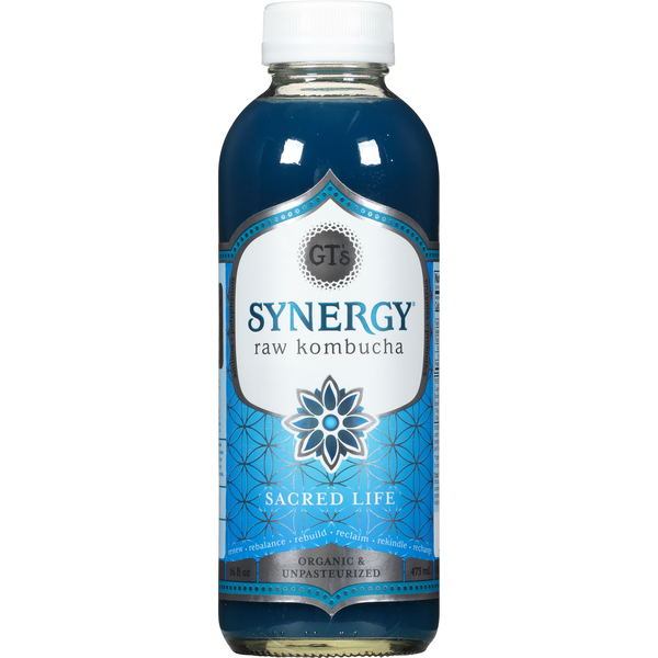 Energy & Sports Drinks GT's Living Foods Raw Kombucha, Sacred Life hero