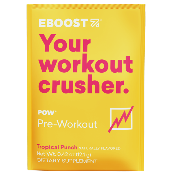 Vitamins & Supplements EBOOST POW Natural Pre-Workout, Tropical Punch flavor hero