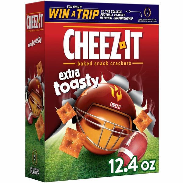 Crackers Cheez-It Cheese Crackers, Baked Snack Crackers, Lunch Snacks, Extra Toasty hero