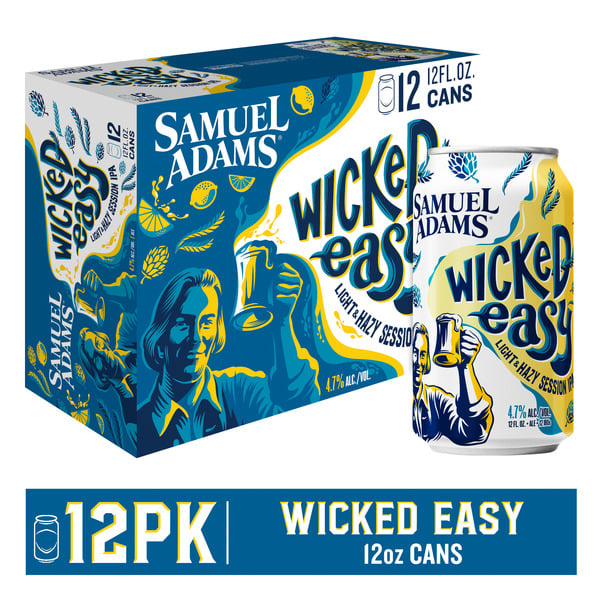 Craft Beer Samuel Adams Wicked Easy Beer, Light & Hazy Lager hero