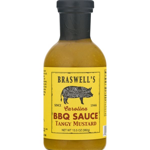 Condiments Braswell's BBQ Sauce, Carolina, Tangy Mustard hero