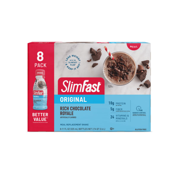 Protein & Meal Replacements SlimFast Original Rich Chocolate Royale Meal Replacement Shake hero