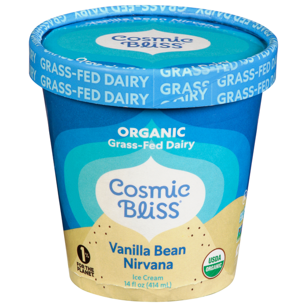 Ice Cream & Ice Cosmic Bliss Organic, Grass-Fed Dairy Vanilla Bean Nirvana hero